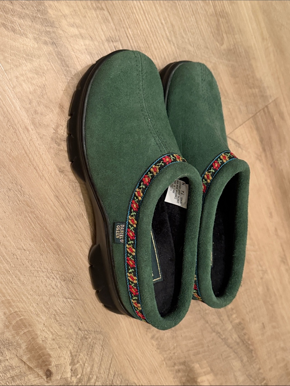 Daniel Green- Green Suede Slip-On Women's Shoes